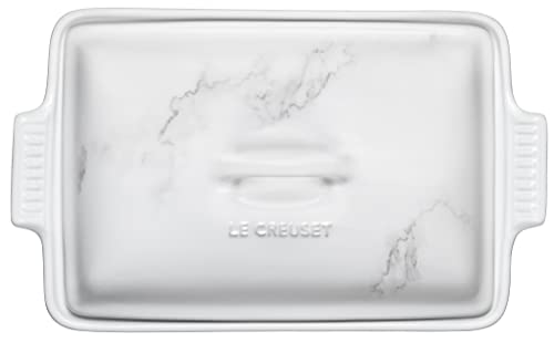 Le Creuset Stoneware Heritage Covered Rectangular Casserole, 4 qt. (12" x 9"), Cerise