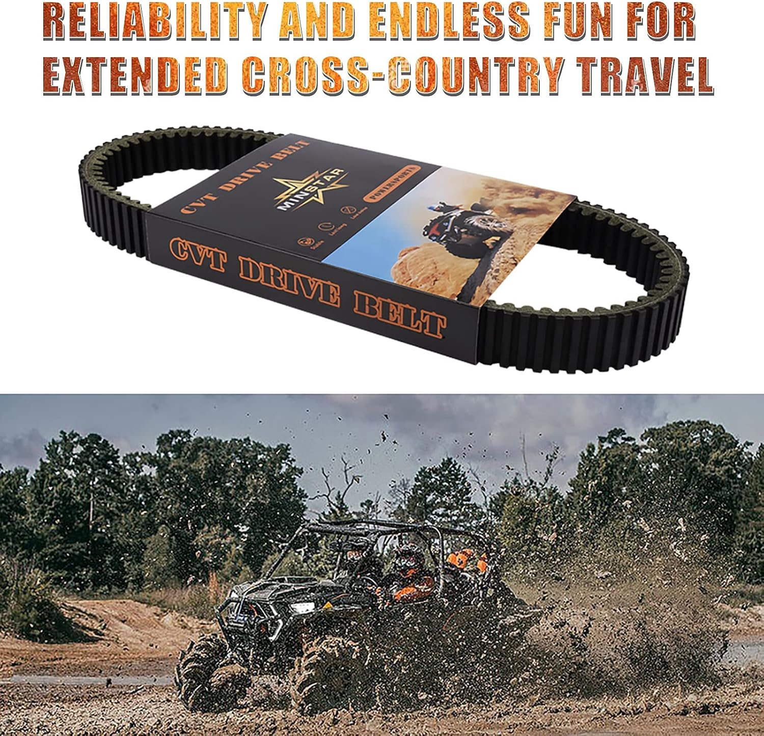 MINSTAR Drive Belt Replace NO.422280364 30C3750 Compatible with Can-Am Commander 800 1000 , Maverick 1000, Outlander(MAX) 450 570 650 800 850 1000