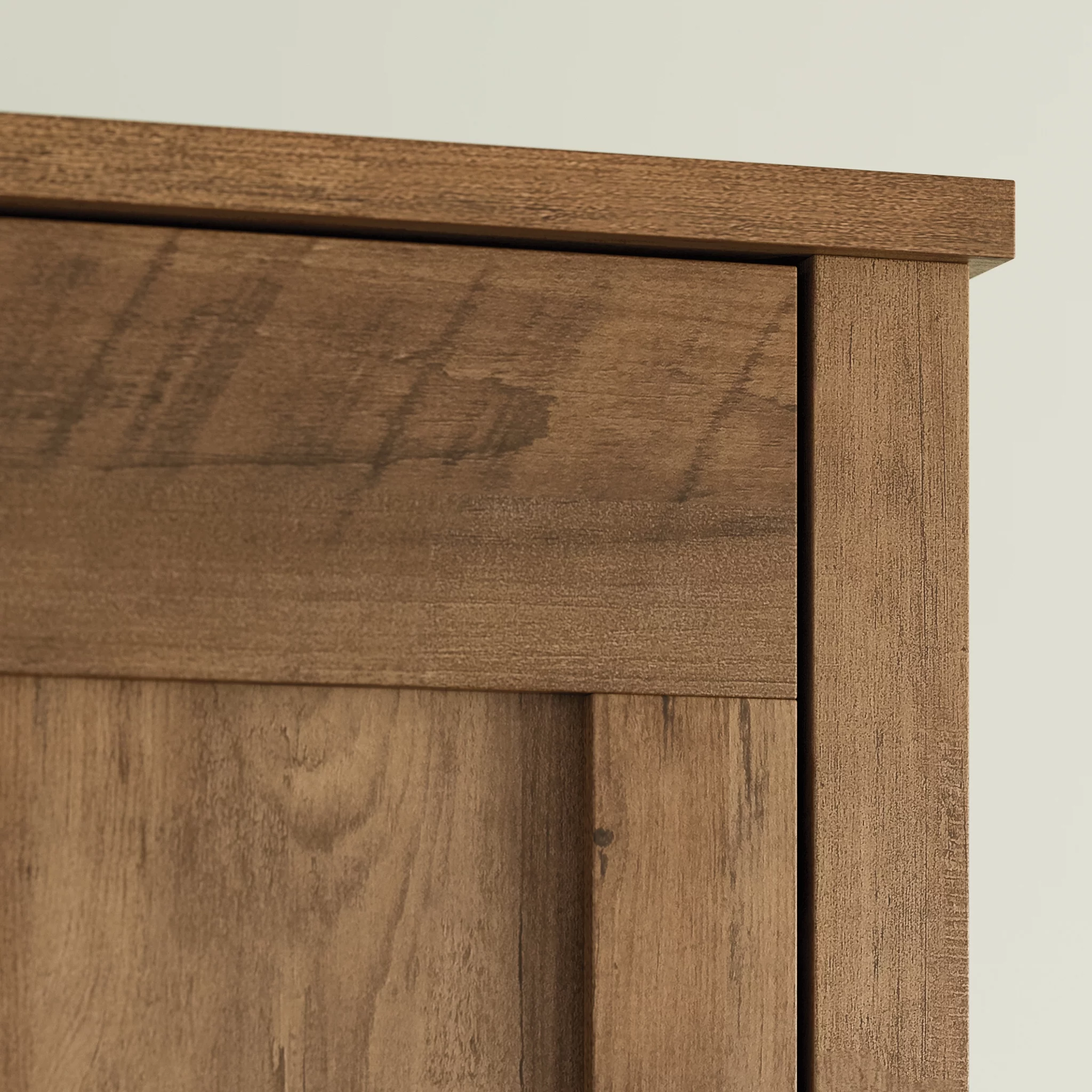 Sauder Two-Door Storage Cabinet, Rural Pine Finish