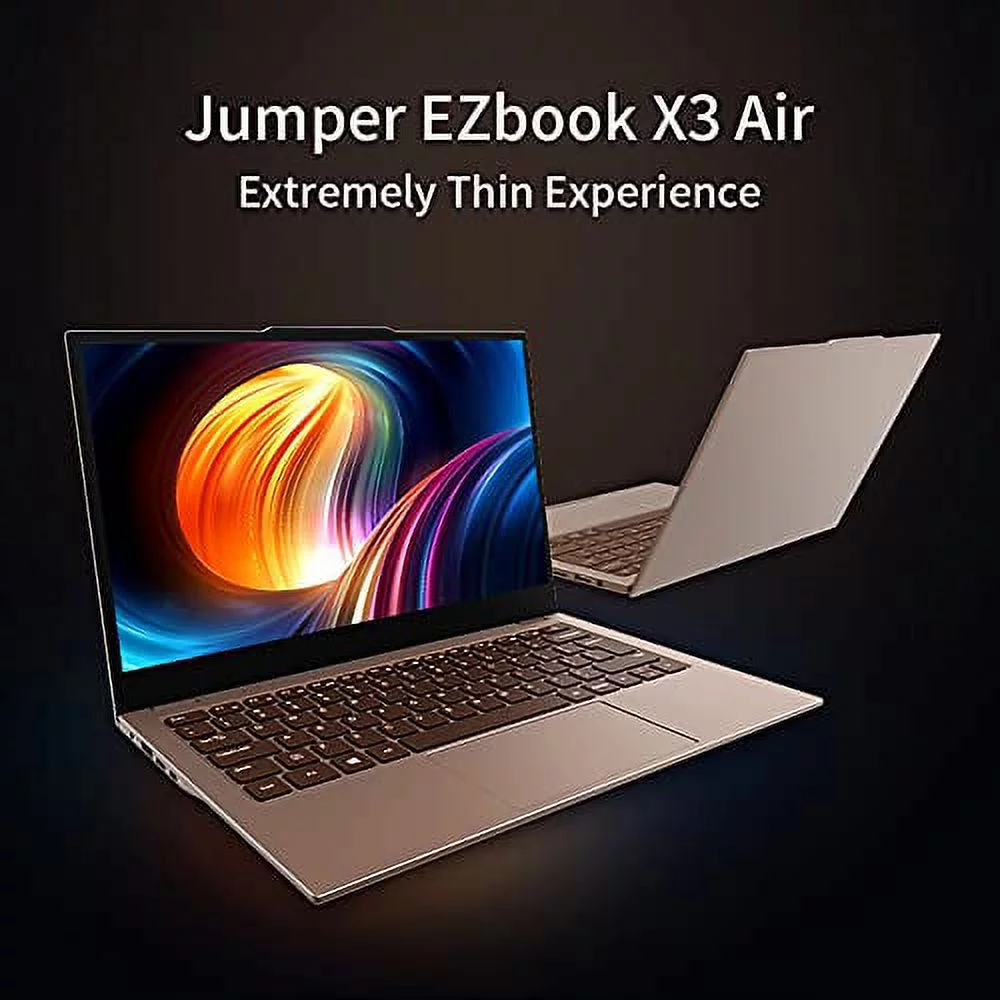 Acogedor Jumper Tech EZbook X3 Air Laptop,for Intel Celeron Gemini Lake N4120 Processor UHD Graphics 600 Graphics, 13.3in Display, RAM 8GB ROM 128GB