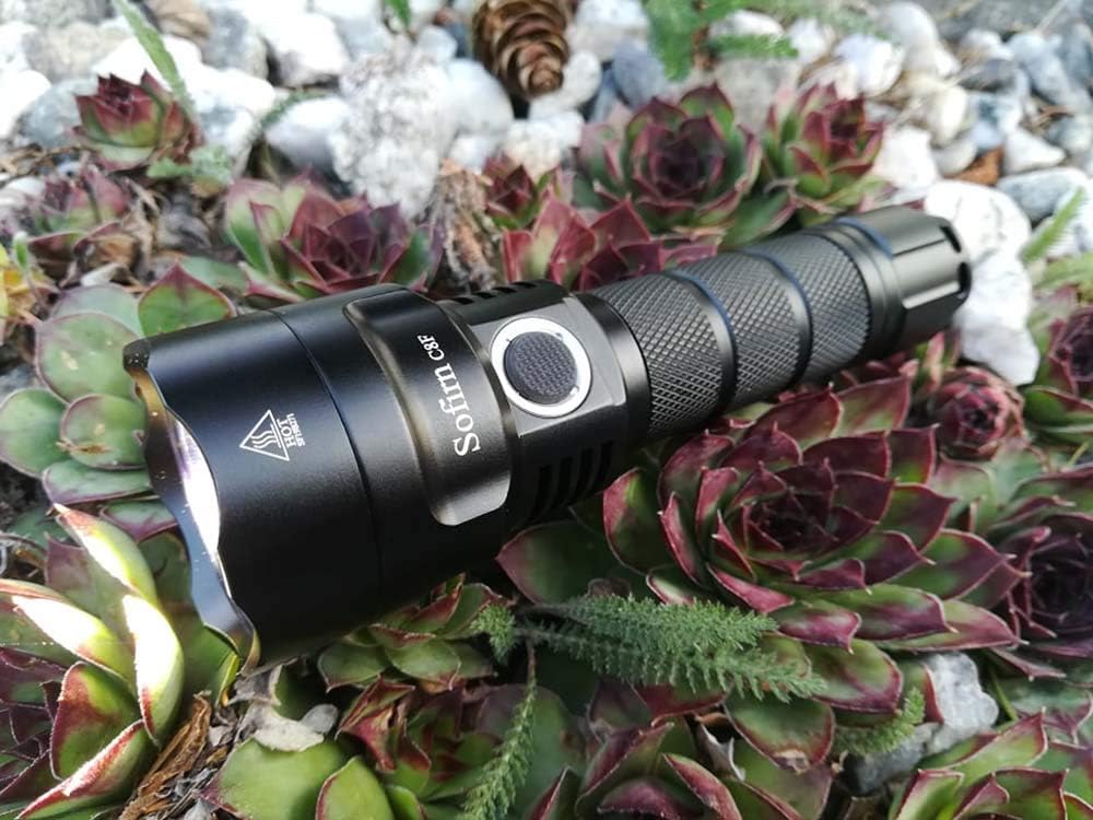 Sofirn C8F Flashlight High Lumens 3500 Lumens, Powerful Flashlight with 3X LH351D LED 5000K 90 High CRI, for Camping, Hiking Lantern