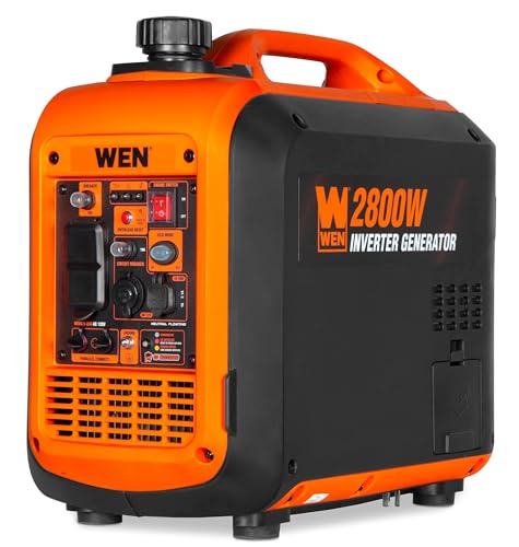 WEN 2800-Watt Dual Fuel Inverter Generator, Quiet, Portable, and Lightweight with Fuel Shut Off and CO Watchdog (DF280iX)