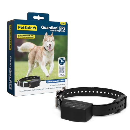 PetSafe Guardian GPS Connected Customizable Fence - Subscription-Free GPS Dog Fence for Large Yards, Create Your Own Boundary for up to 8 Dogs