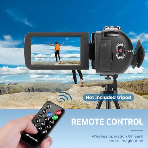 Camcorder Video Camera 4K Ultra HD 80MP Vlogging Camera for YouTube 18X Digital Zoom Recorder IR Night Version 3.0" IPS HD Screen With Handheld