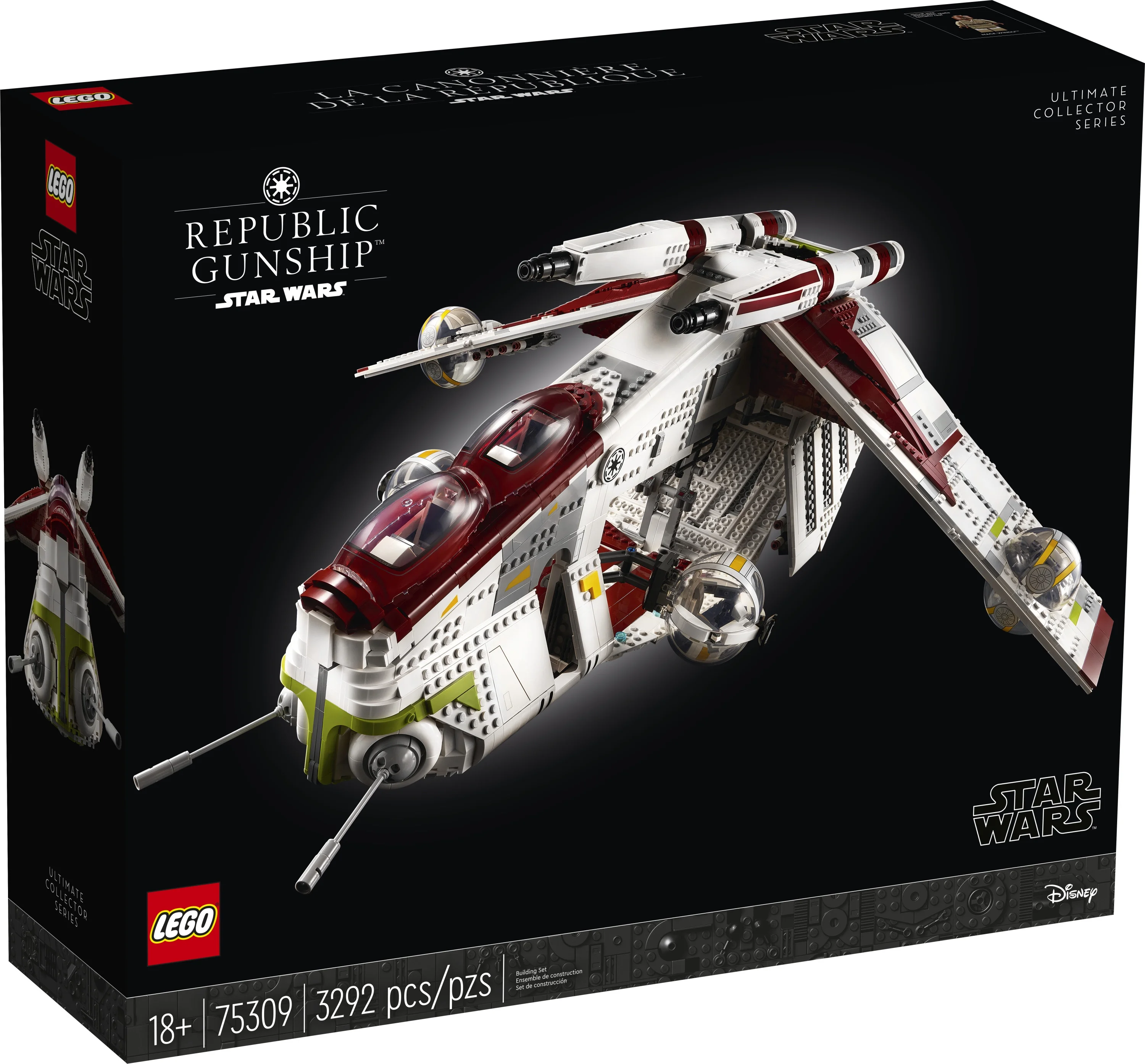 LEGO Star Wars Republic Gunship 75309 UCS Display Model Kit for Adults to Build, Ultimate Collector Series, Office or Home Decor Gift Idea