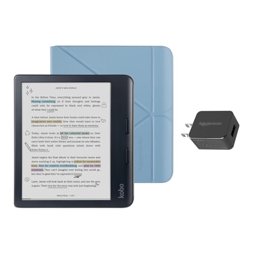 Kobo Libra Colour Black eReader with Case Bundle - Radiant Selections