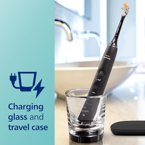 Philips Sonicare DiamondClean Smart 9300 Electric Toothbrush, Sonic Toothbrush with App, Pressure Sensor, Brush Head Detection