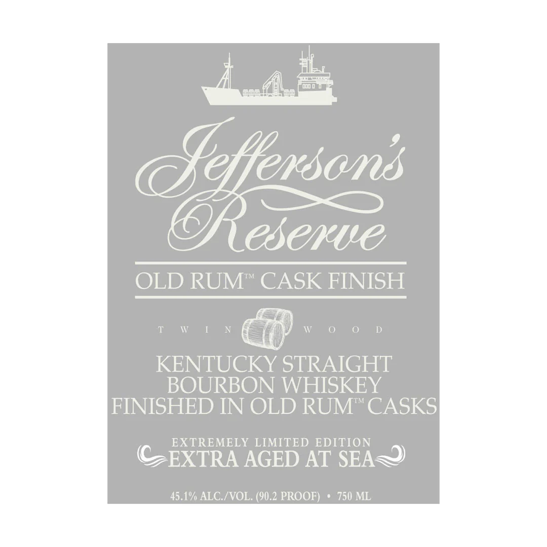 Jefferson’s Reserve Old Rum Cask Finish Extra Aged At Sea - Nestor Liquor