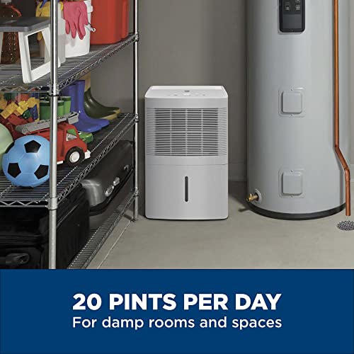 GE Energy Star Portable Dehumidifier 35 Pint, Perfect for Bedroom, Basement & Garage or Rooms up to 3000 Sq Ft, Ideal for High Humidity Areas
