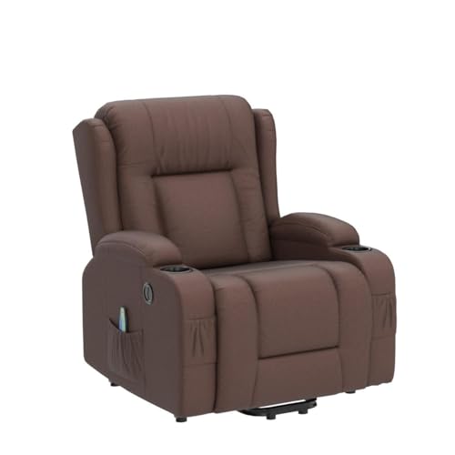 Best Choice Products Modern Linen Electric Power Lift Chair, Recliner Massage Chair, Adjustable Furniture for Back, Legs w/ 3 Positions, USB Port