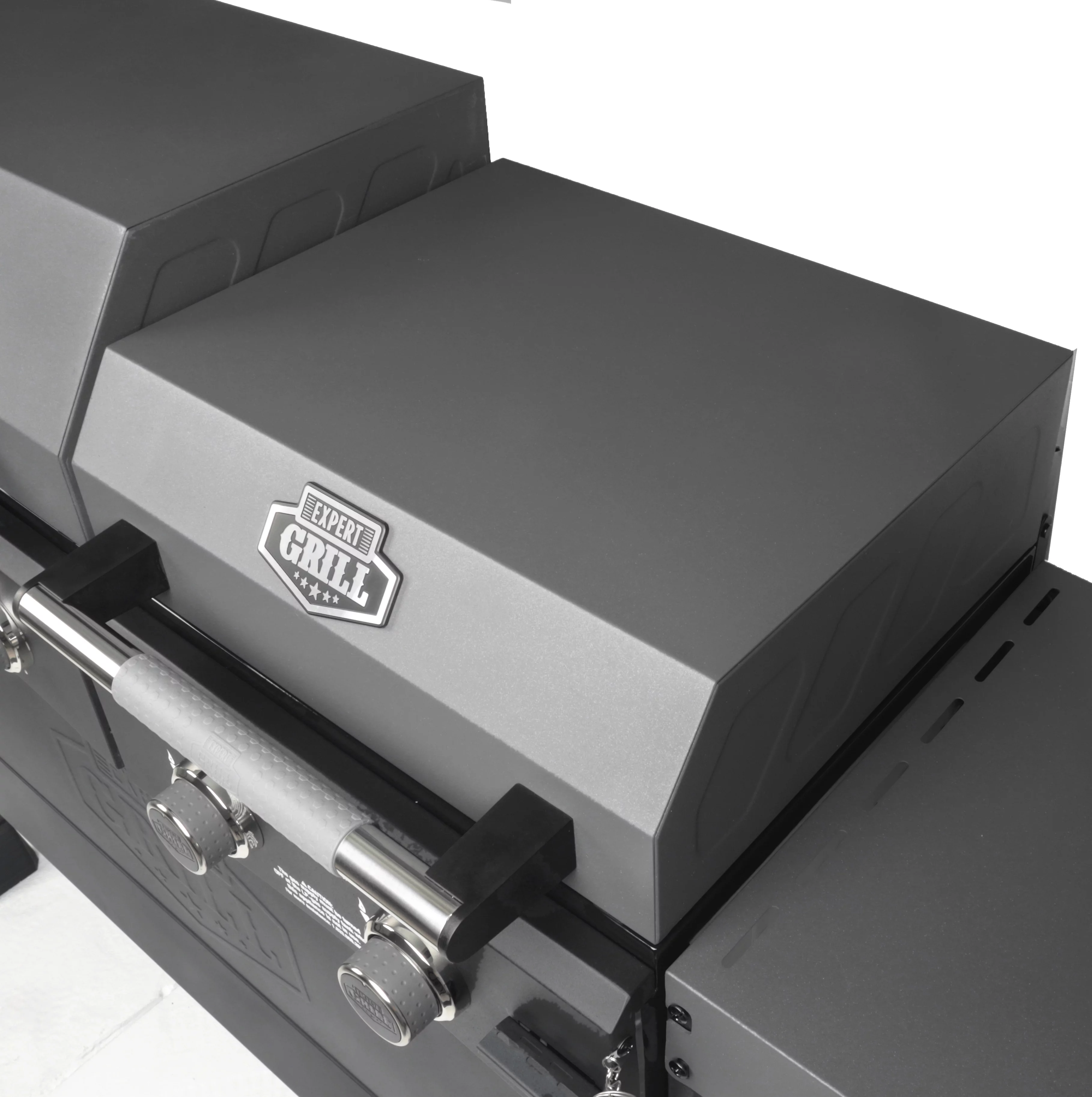 Expert Grill 5 Burner Combination Propane Gas Grill and Propane Griddle Grill, Black - Radiant Selections