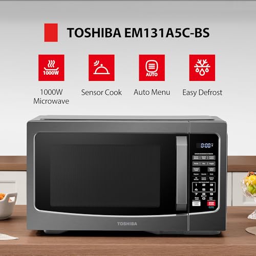 TOSHIBA EM131A5C-BS Countertop Microwave Ovens 1.2 Cu Ft