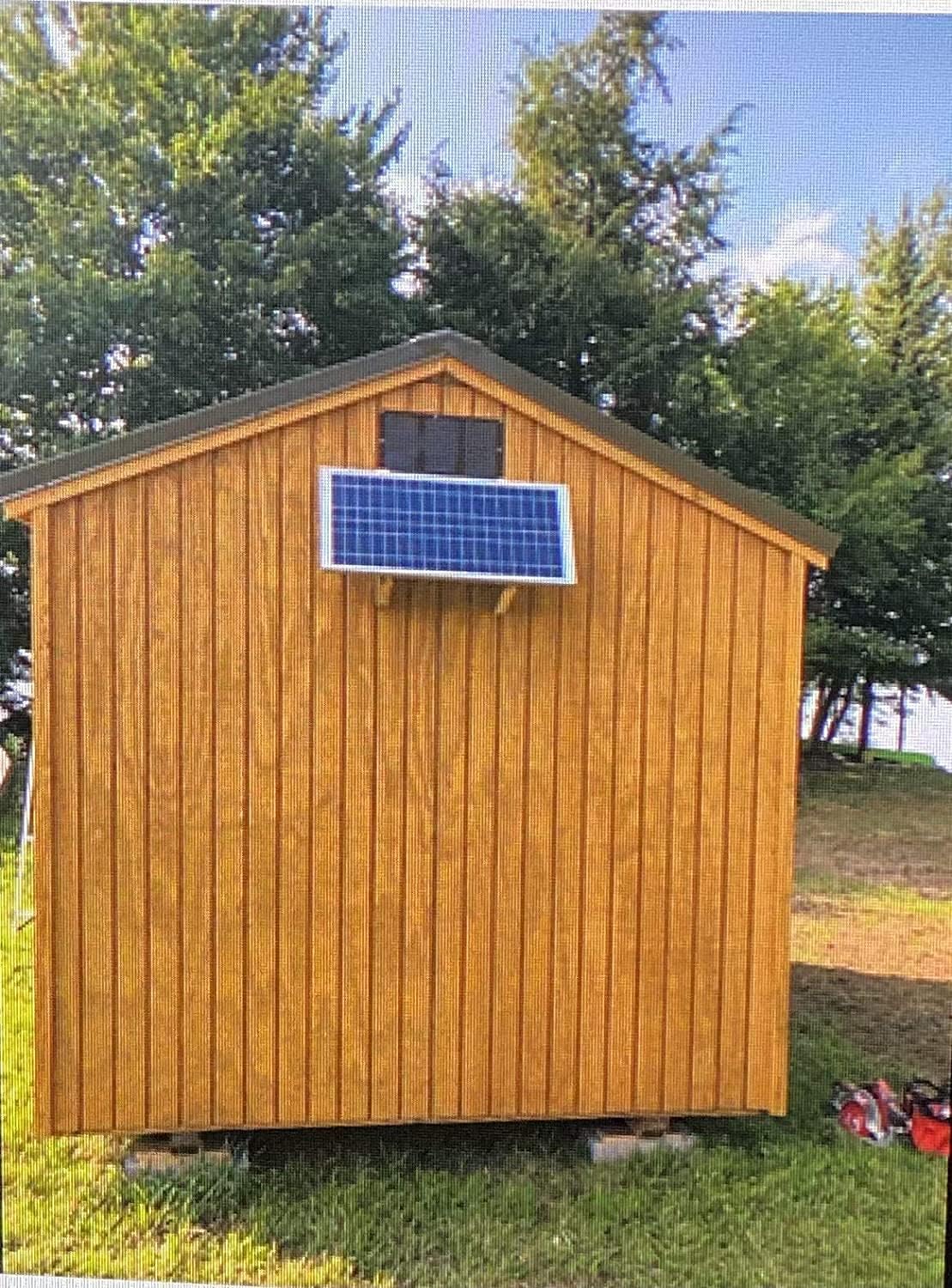 Amtrak Solar 50-Watt Solar Fan with On/Off Switch, Powerful Solar Attic Fan Quietly Cools improves Ventilation & Exhaust your House