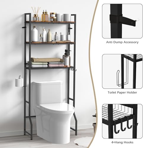 Over The Toilet Storage, Over Toilet Bathroom Organizer 3 Tier