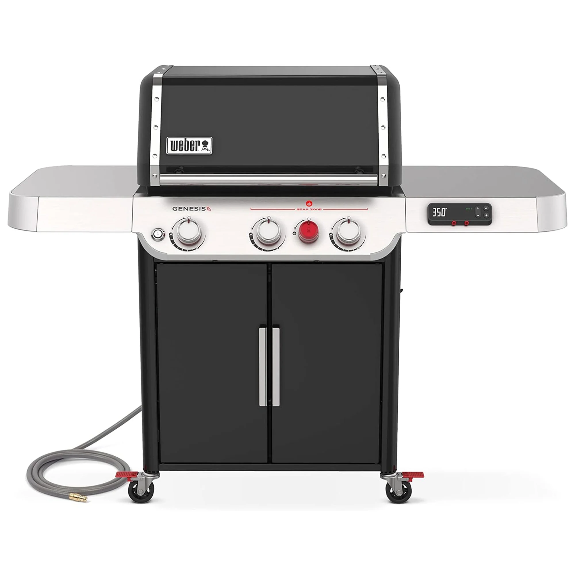 Weber Genesis EX-325s 3 Burner Smart Natural Gas Barbecue Grill, Black