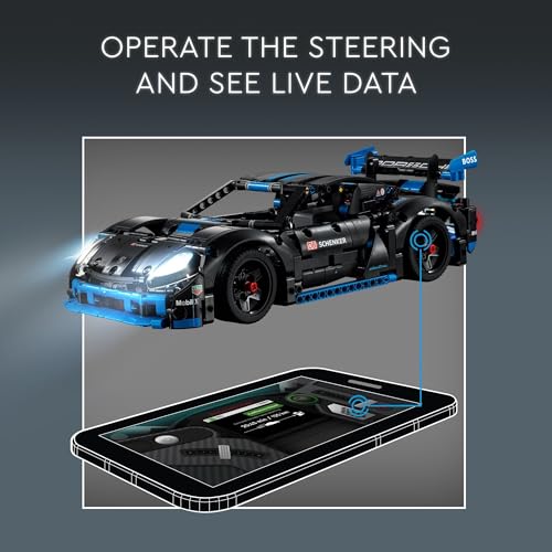 LEGO Technic Porsche GT4 e-Performance Race Car Toy, Remote Control Car with Authentic Details
