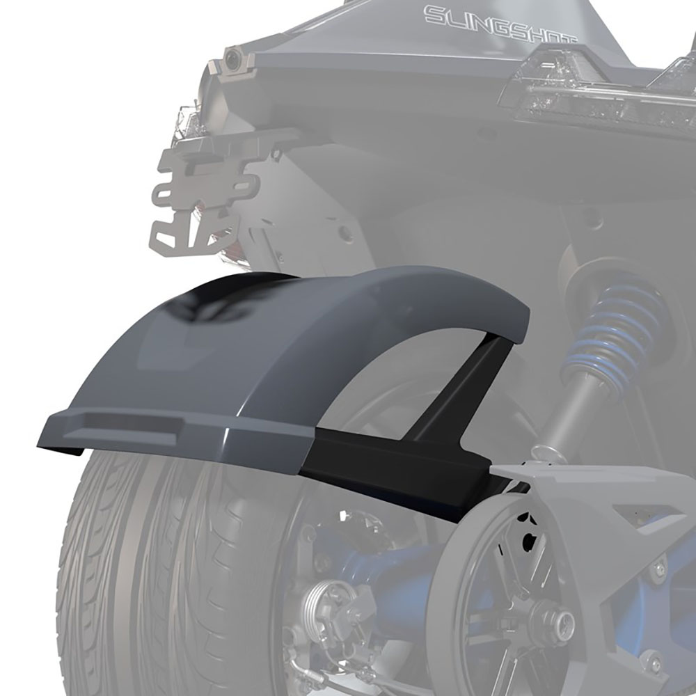 Slingshot 2883847-834 Polaris Stealth Gray Azure Crystal Rear 305mm Fender 2020-2021 SL R