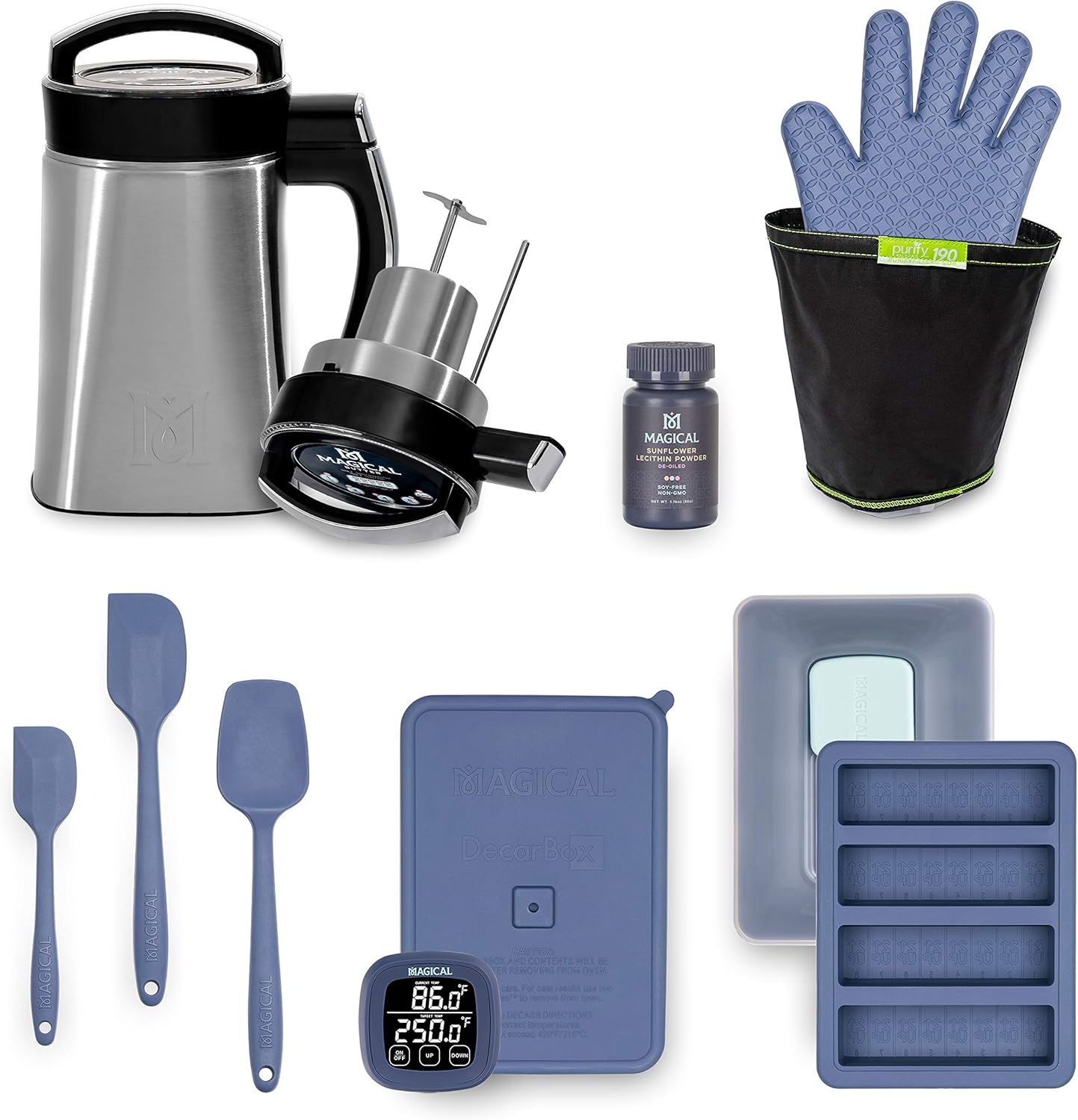 Magical Butter Machine MB2E Botanical Extractor with Magical Butter official 7 page Cookbook Decarbox Bundle