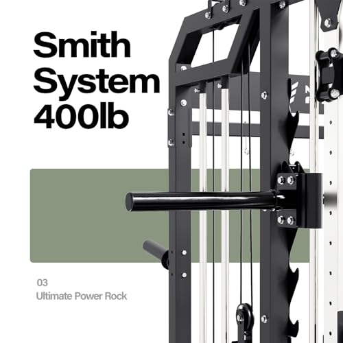 Major Fitness Drone2 Smith△ Machine – All-in-One Home Gym Squat Rack with Weight Bar