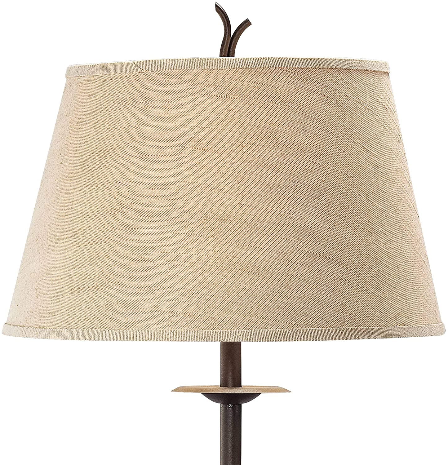 RUNFAYBIU Rustic Farmhouse Country Cottage Floor Lamp with Tray End Table 63.5"