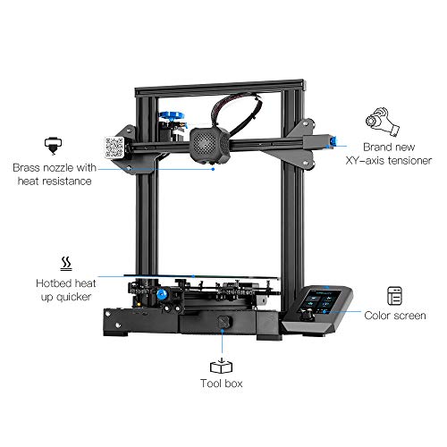 Official Creality Ender 3 3D Printer Fully Open Source with Resume Printing Function DIY Printers Build Volulme 8.66x8.66x9.84 inch