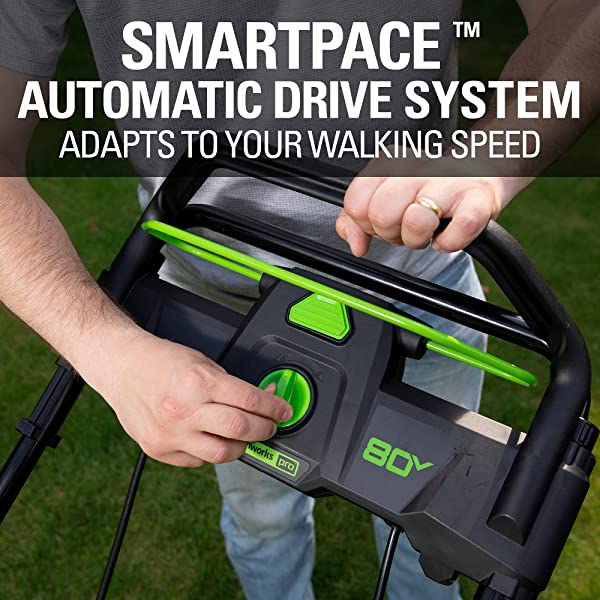 Greenworks Pro 80V 21 inch Cordless Push Lawn Mower, Includes Two 2Ah Batteries and Charger, GLM801601 (2) 2Ah Batteries Push
