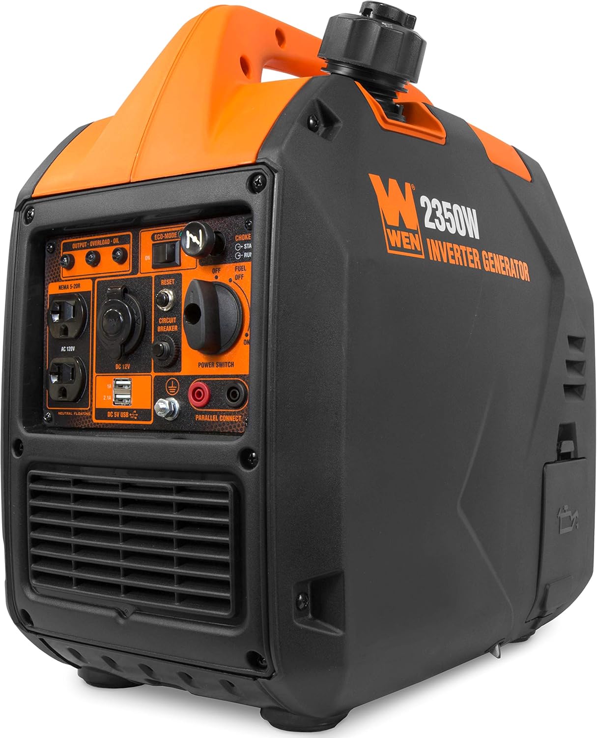 WEN 56203i Super Quiet 2000-Watt Portable Inverter Generator w/Fuel Shut Off, CARB Compliant, Ultra Lightweight
