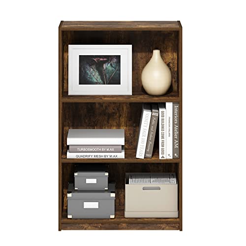 FURINNO JAYA Simply Home 5-Shelf Bookcase, 5-Tier, Black
