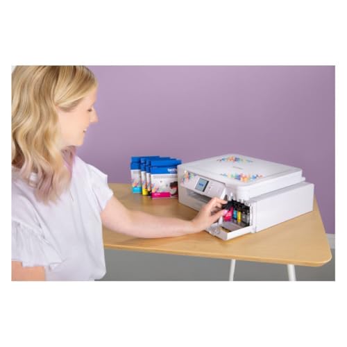 Brother Sublimation Printer, 4-Color Sublimation Ink Cartridges and 100 Sheets Sublimation Paper