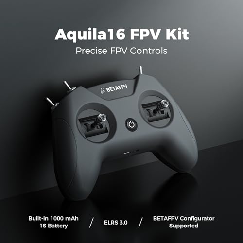 BETAFPV Aquila16 FPV Kit with LiteRadio 2 SE Transmitter for Simulator, VR03 Goggles with DVR Recording Function, 3 Flight Modes