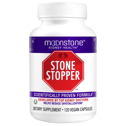 Moonstone Kidney Stone Stopper Capsules, Outperforms Chanca Piedra Stone Breaker and Kidney Support Supplements