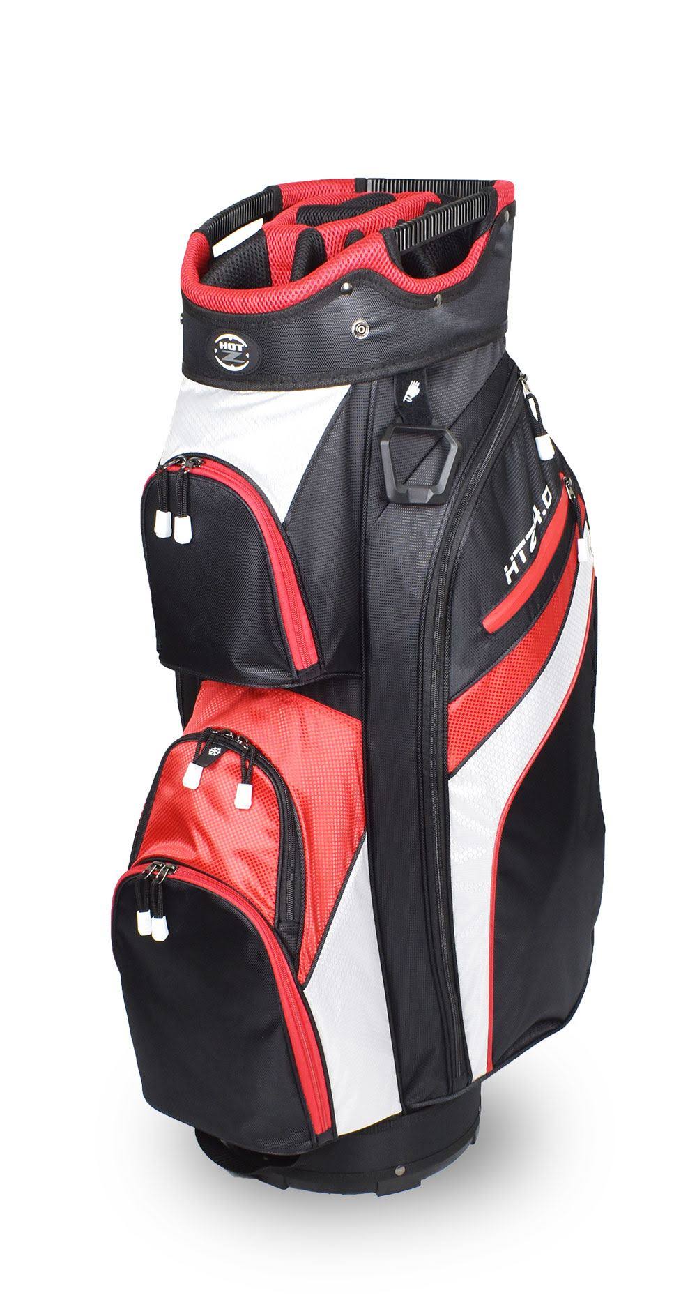 Hot-Z 02HOT40CT2011111111BRW01 4.0 Golf Cart Bag Black Red u0026 White