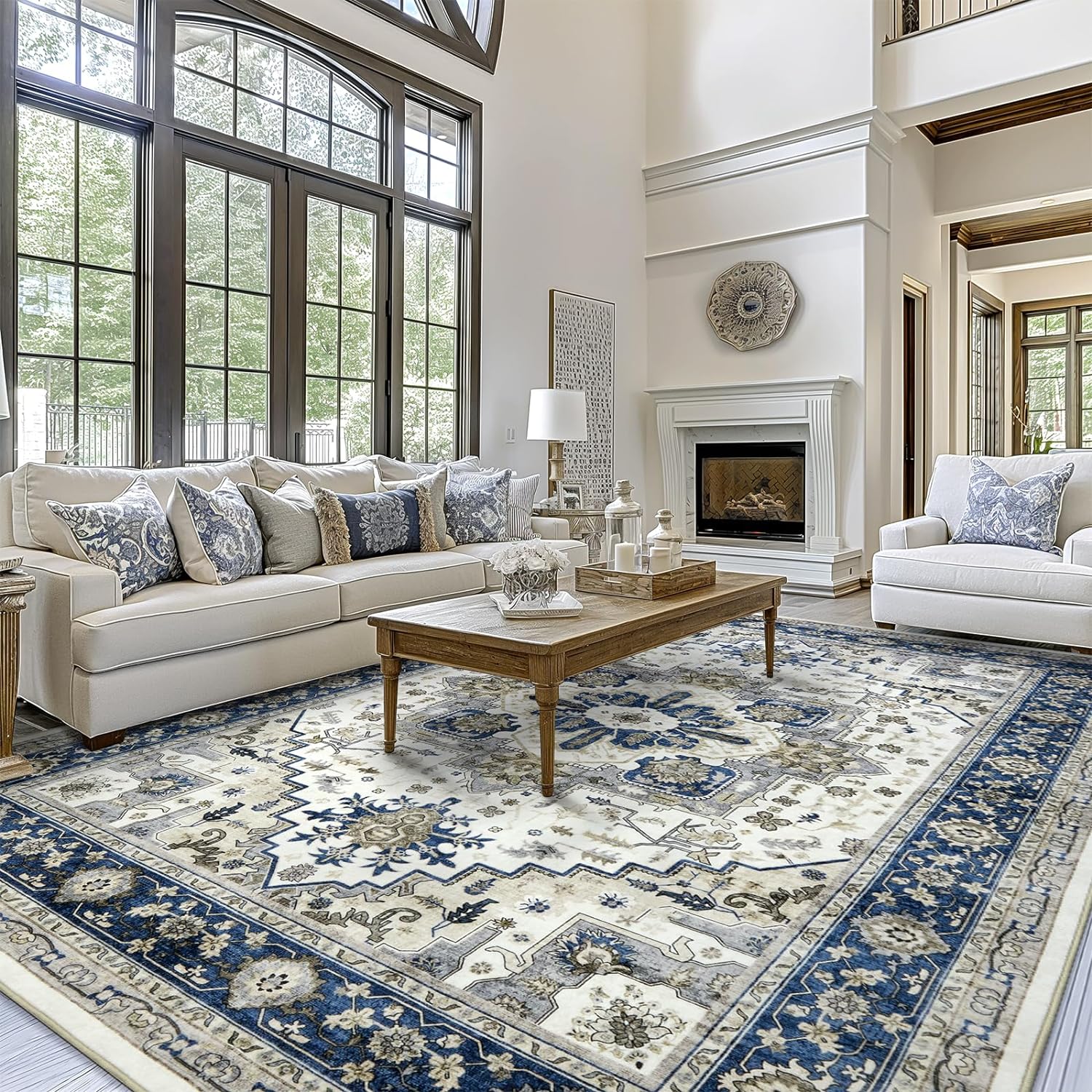 Large Area Rug for Living Room 8x10