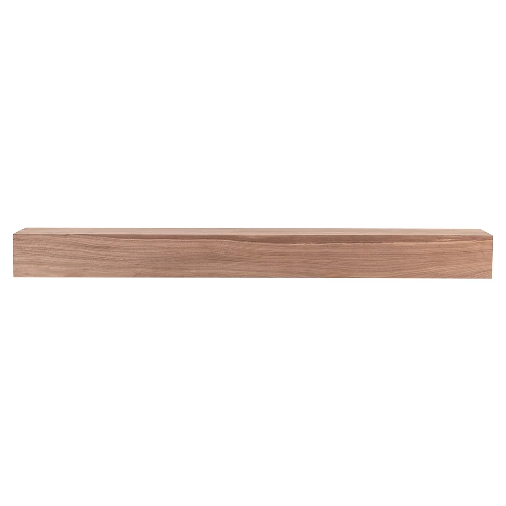 Modern Ember Walnut Creek 72 inch Fireplace Mantel Shelf - Unfinished