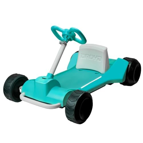 Droyd Zypster Electric Go Kart for Kids, 25V Lithium Ion Battery w/Dual 50W Brushed DC Motor Up to 3-6 Mph, Adjustable Height and Seat