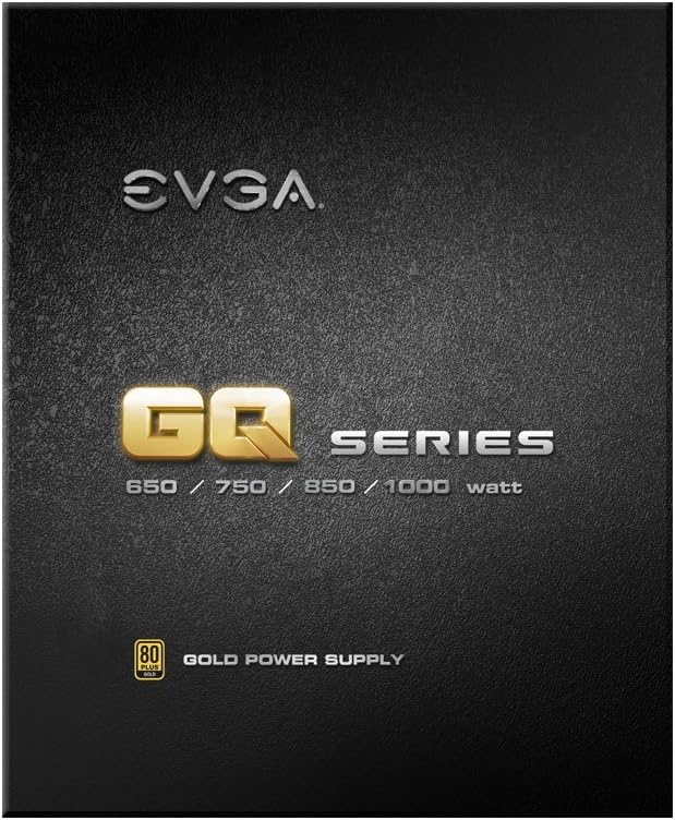 EVGA 210-GQ-1000-V1,1000 GQ, 80+ GOLD 1000W, Semi Modular, EVGA ECO Mode, 5 Year Warranty, Power Supply,Black