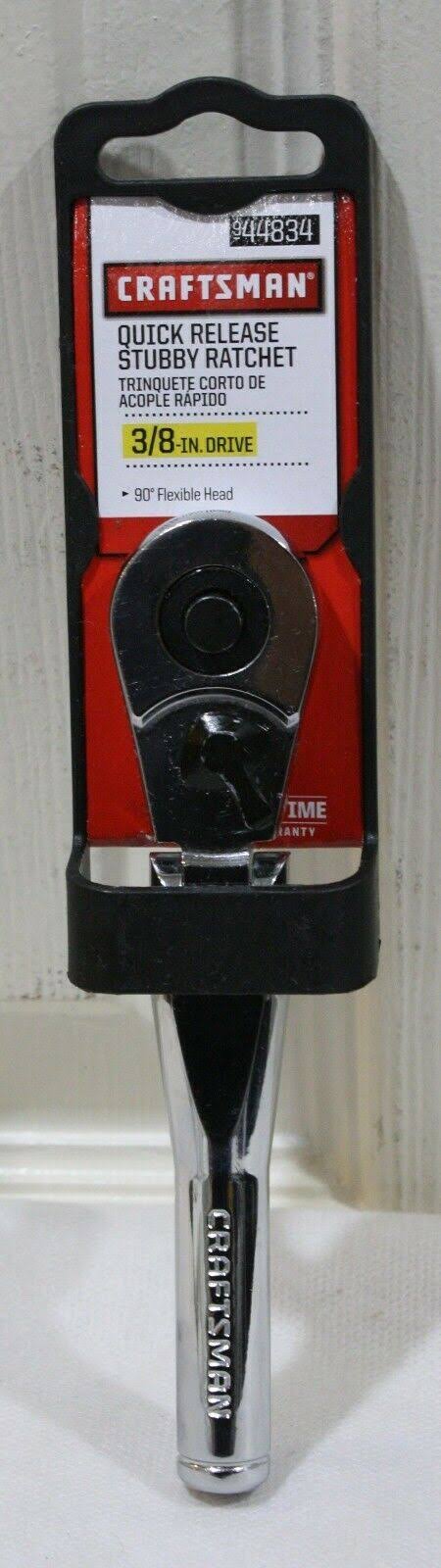 Craftsman 3/8x22 Drive Stubby Flex Head Teardrop Ratchet 44834