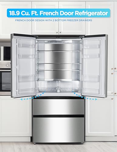 Commercial Cool 11.1 Cu. Ft. Convertible Freezer Refrigerator, Upright Fridge with Glass Shelves, Reversible Door, ENERGY STAR rated, Auto Defrost