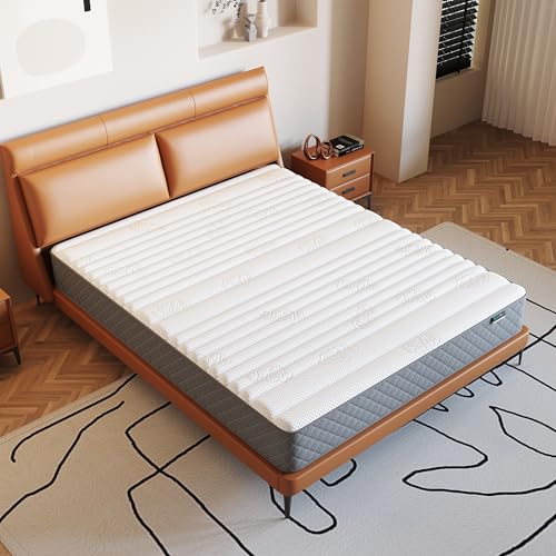 Full Mattress, 12 Inch Full Size Mattress with Cooling-Gel Memory Foam &Pocket Spring Hybrid, CertiPUR-US Certified, Medium Firm