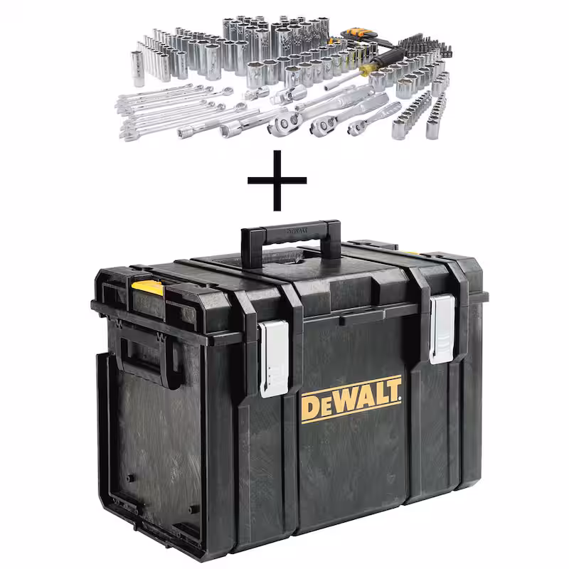 TOUGHSYSTEM 2.0 Small Tool Box, Medium Tool Box, Mobile Tool Box and Mechanics Tool Set (226 Piece) with Tool Box