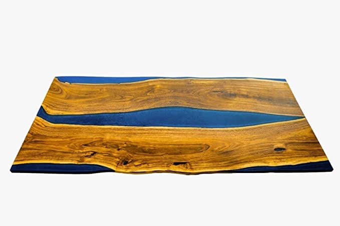 Customized Large Epoxy Table, Resin River Dining Table for 2, 4, 6, 8 Living Room Table Epoxy Coffee Table Top, Bar Counter (without Stand