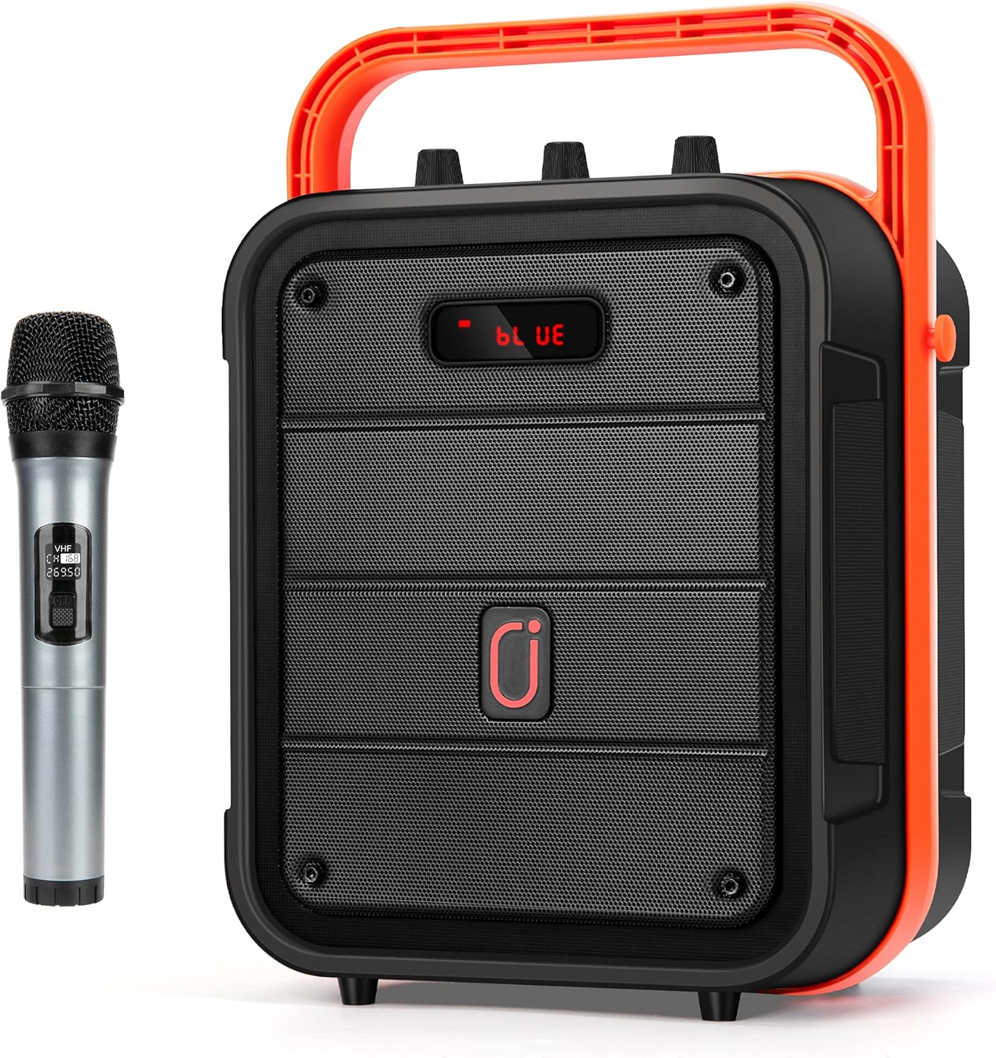 JYX Portable Karaoke Machine with Wireless Microphone, Bluetooth PA System with TWS,Remote Control Karaoke Speaker with AUX in, TF Card, USB