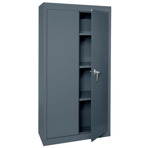 Sandusky Lee Value Line Metal Storage Cabinet, Charcoal