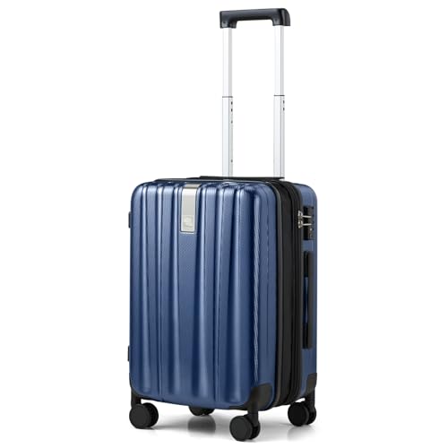 Hanke 29 Inch Luggage Suitcases With Spinner Wheels Lightweight PC hardside Rolling Suitcase With Travel Lock, Checked-Large 29-Inch(Blackish Green)