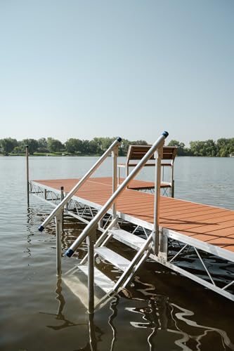 Patriot Docks Aluminum Dock Stairs (2 Step w/ 1 Handrail) (10922)