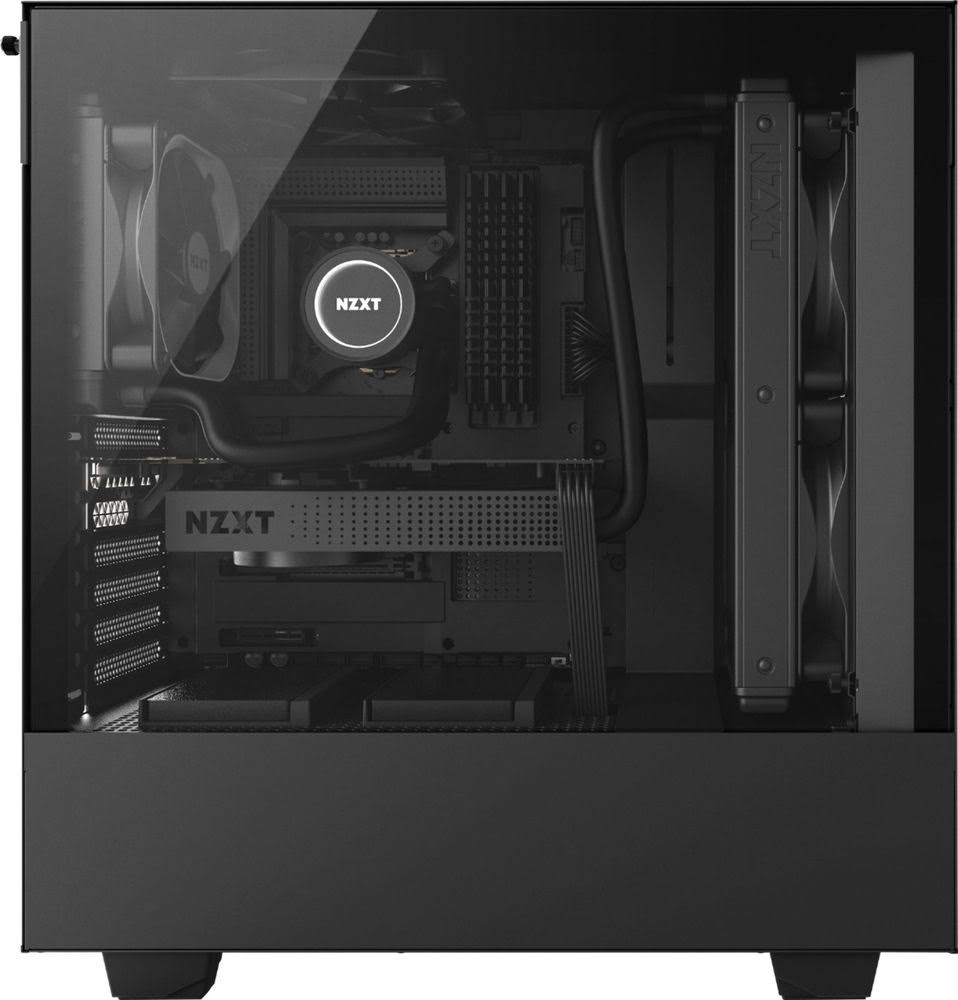 NZXT H500 Tempered Glass Mid Tower Case, White/Black