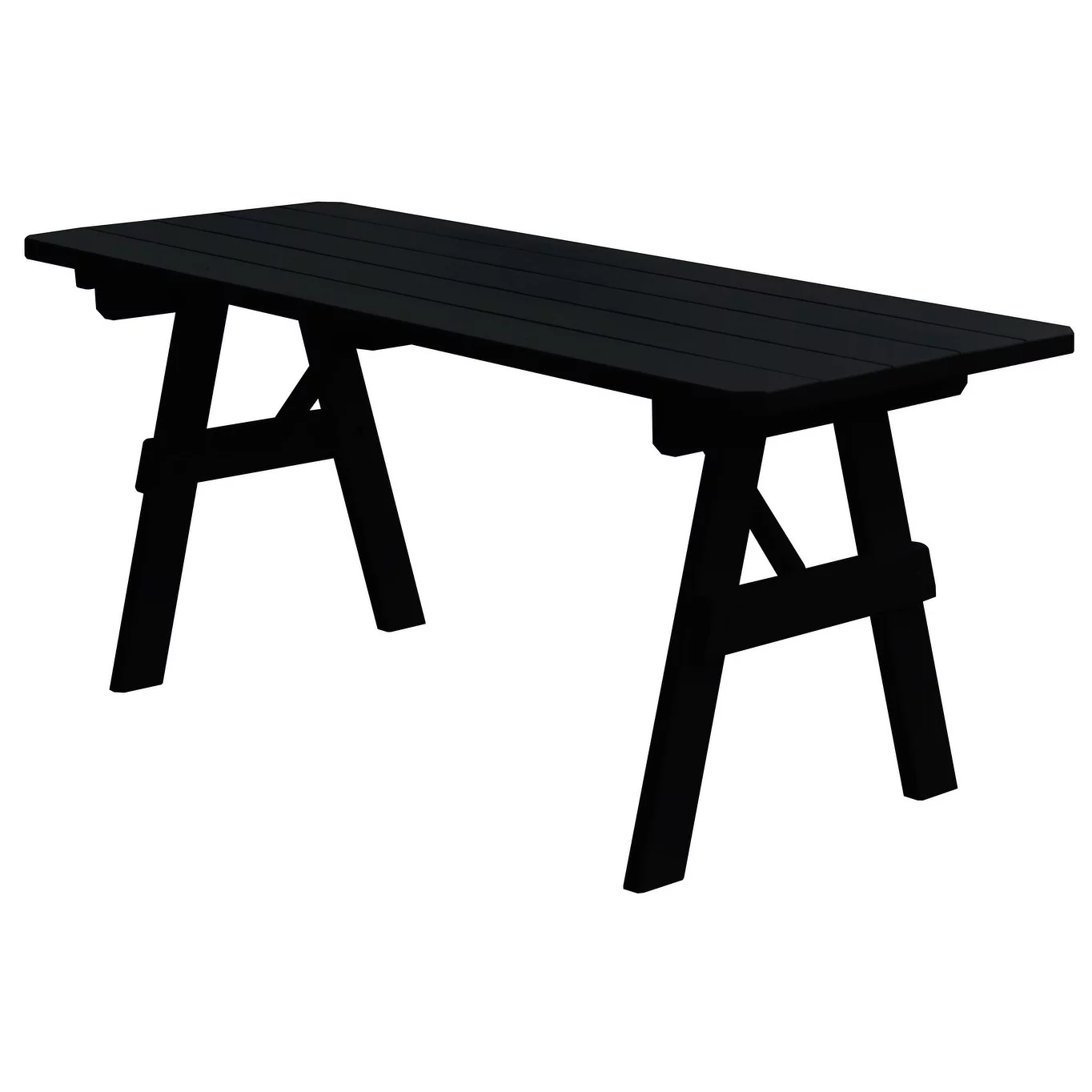 Kunkle Holdings, LLC Pine 5' Traditional Picnic Table Redwood Stain