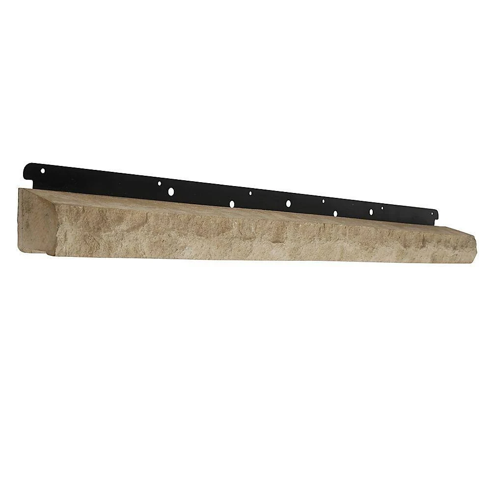 36 in. Versetta Stone Wainscot Cap Taupe (6-Pieces)
