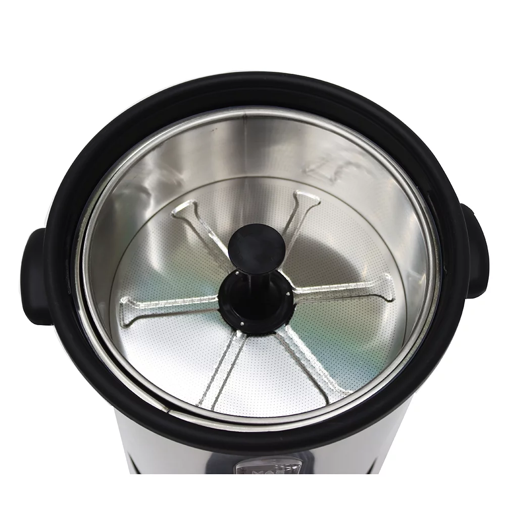 Techtongda 9.7L Hot Coffee Dispenser Water Boiler Office Home Stainless Steel Heater Kettle Silver