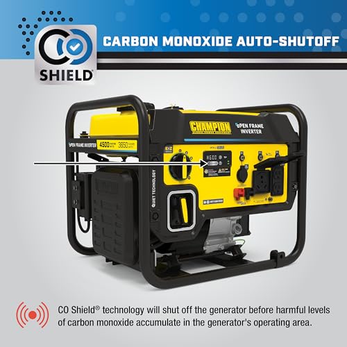 Champion Power Equipment 4250-Watt Dual Fuel RV Ready Portable Open Frame Inverter Generator with Quiet Technology